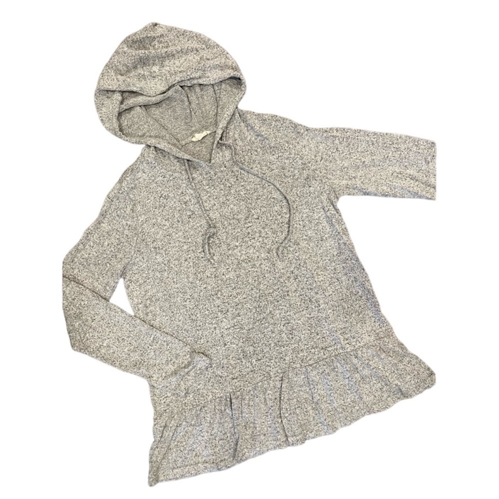 Jane and Delancey grey tunic hooded top
